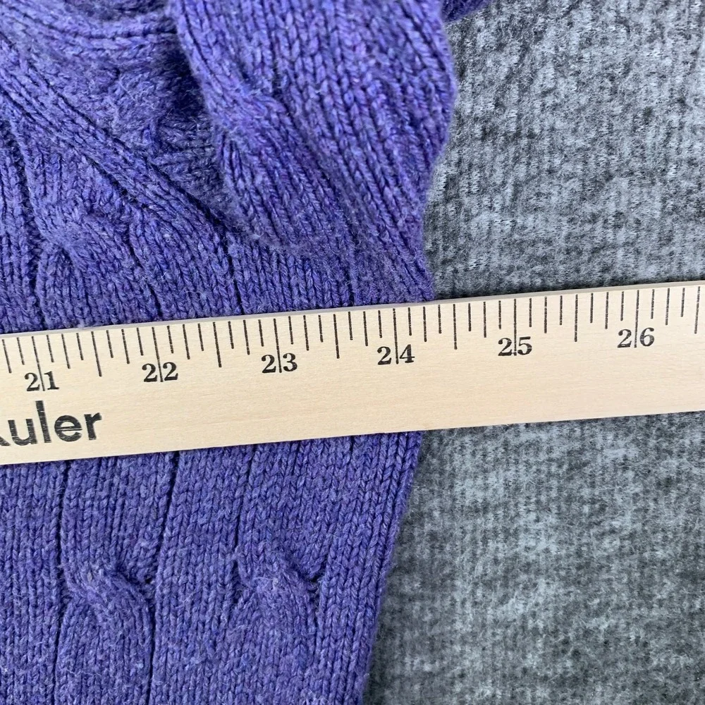 Polo Ralph Lauren Knit Sweater Men 2XL Silk Purple Pullover Tussah 1/4 Zip
